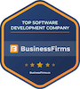 Top custom software development company badge