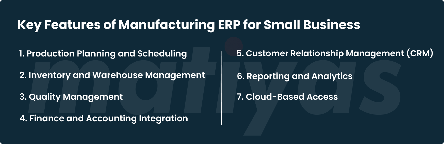 Key Features of Manufacturing ERP for Small Business