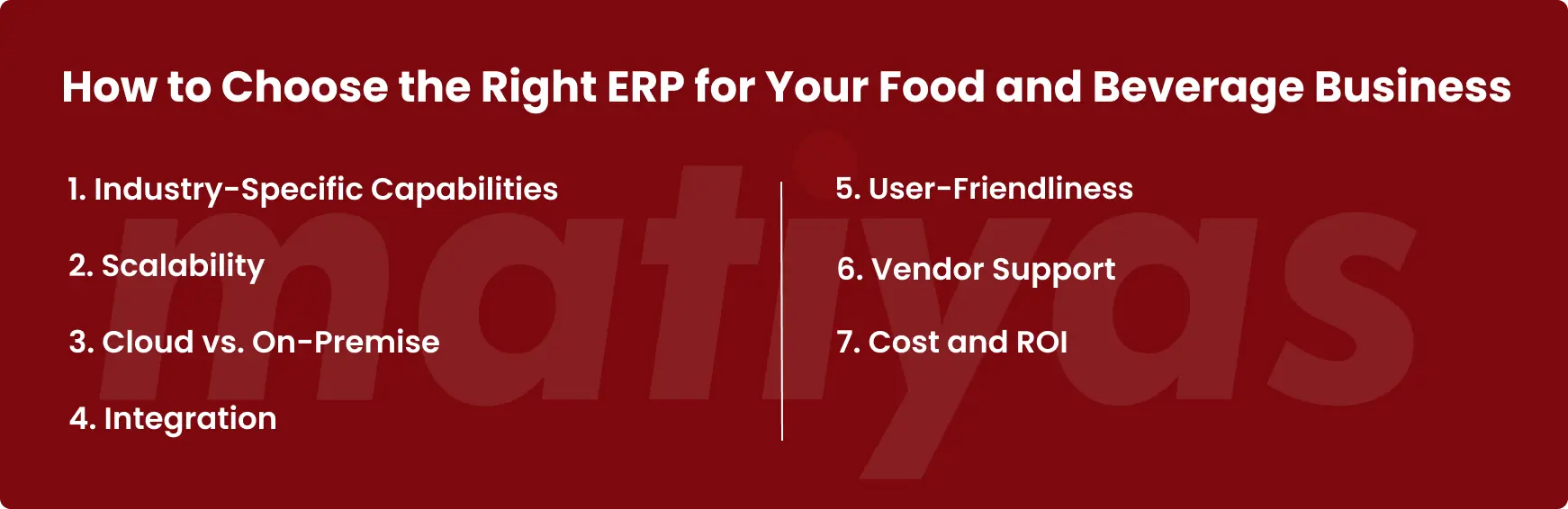 how to choose the right erp for your food and beverage business