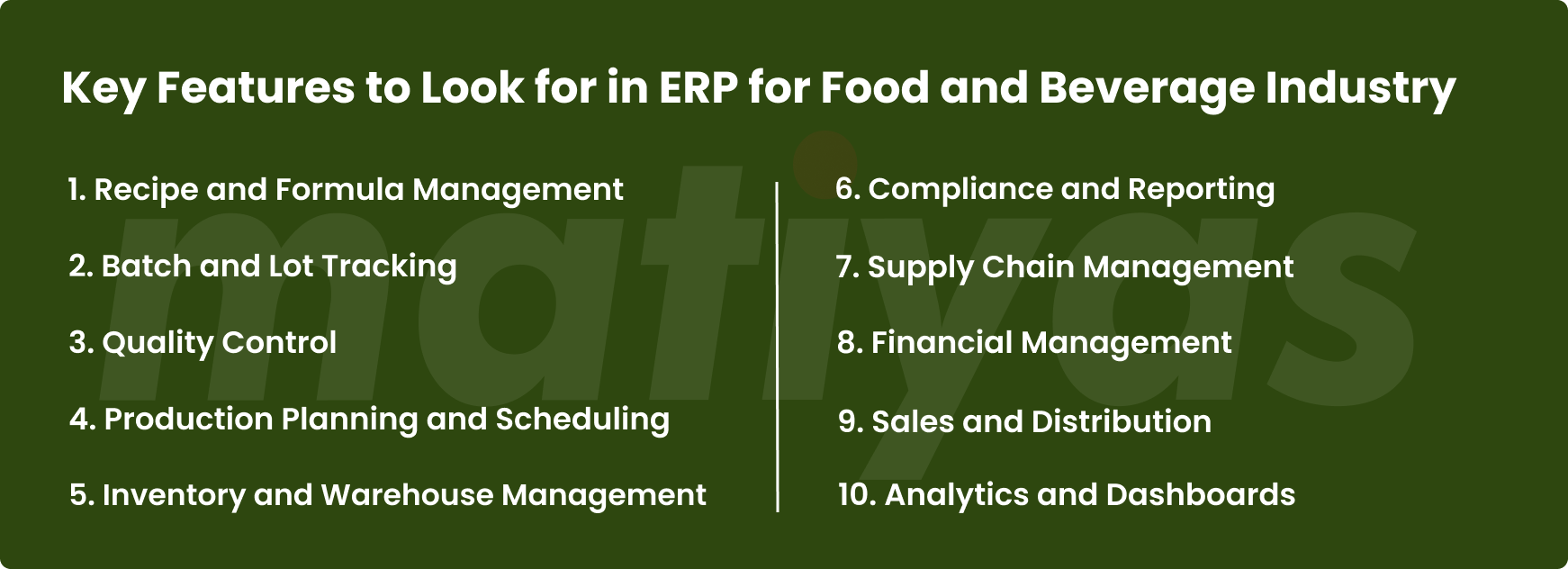 erp for food and beverage industry