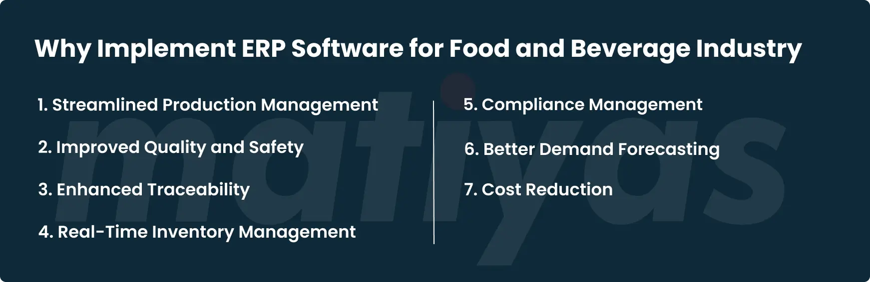 why implement erp software for food and beverage industry