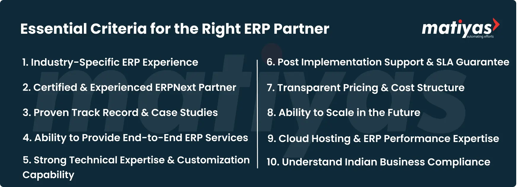 Right erp partner