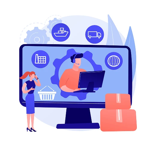 3PL software system managing third-party logistics operations including warehouse inventory, shipping, order processing, and supply chain coordination
