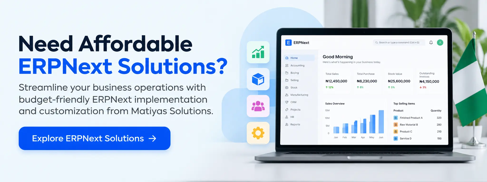 Affordable ERPNext Solutions Banner
